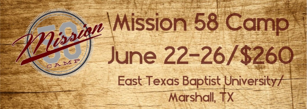 Mission 58 camp banner