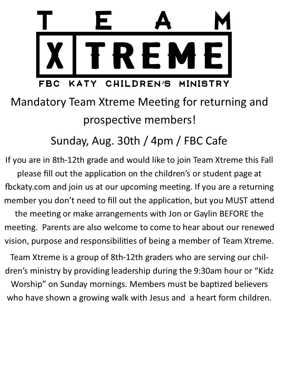 Team Xtreme Promo 15